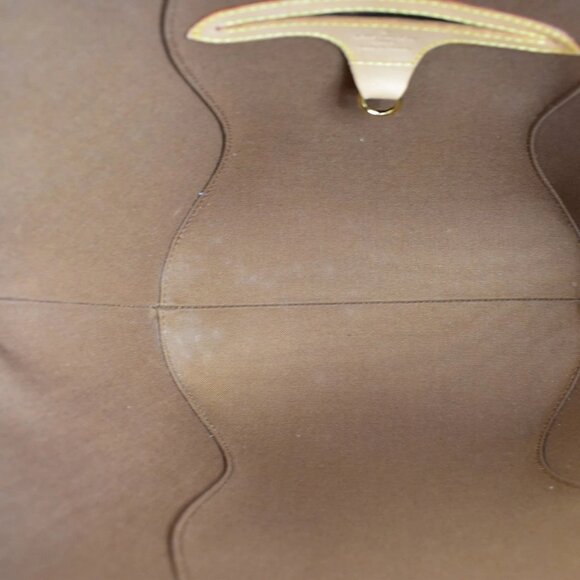 LOUIS VUITTON LV Logos Ellipse MM Hand Bag Monogram Leather Brown M51126 50RL382 - Picture 10 of 15